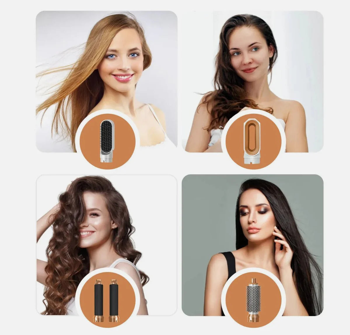 5-in-1 Hair Brush | Hot Air Styler & Hair Straightener KSA