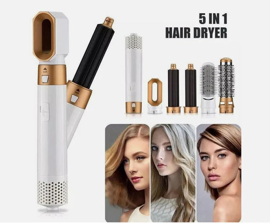 5-in-1 Hair Brush | Hot Air Styler & Hair Straightener KSA
