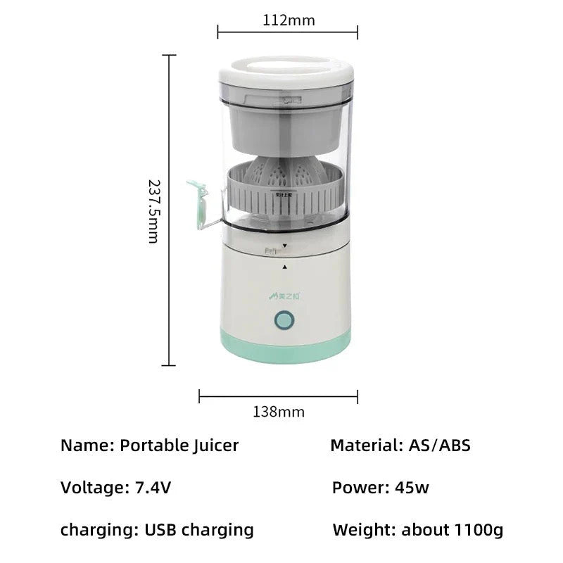 Denx Automatic Fruit Juicer USB Rechargeable | Portable Electric Juicer KSA