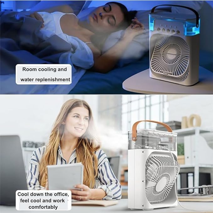 Ice Cooling Fan Mini | USB Portable Mist Fan for Room & Office KSA