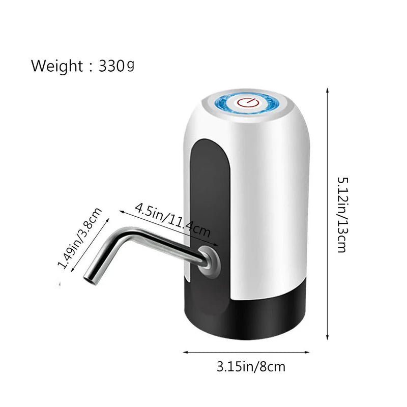Electric Water Dispenser Pump USB Rechargeable | Portable Bottle Water Pump KSA