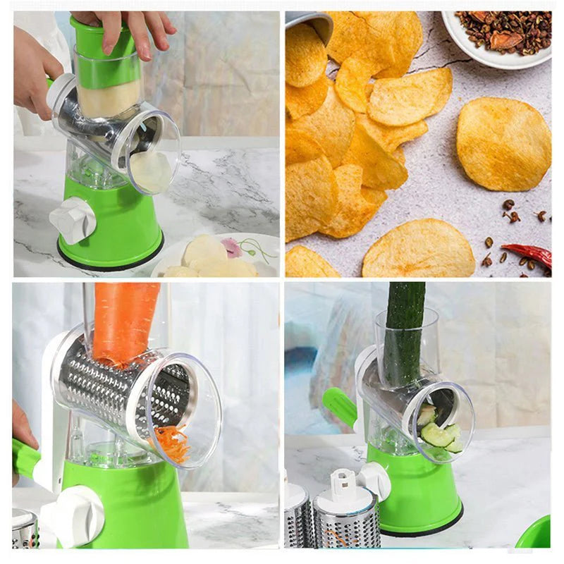 Table Top Drum Grater | Manual Vegetable Slicer & Cheese Grater KSA